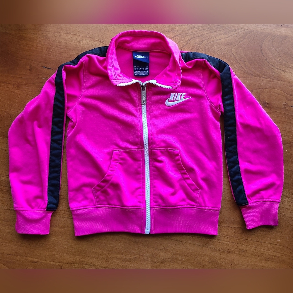 Nike Girls Pink and Black Sweater